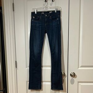 AG Adriano Goldschmied Indigo Straight Leg Jeans